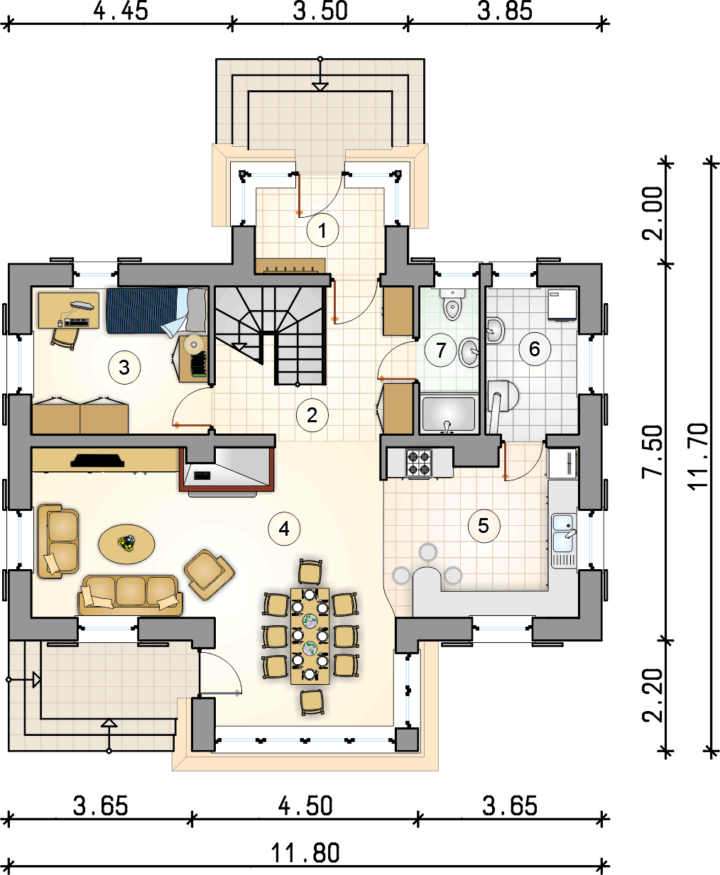 Widok - rzut parteru