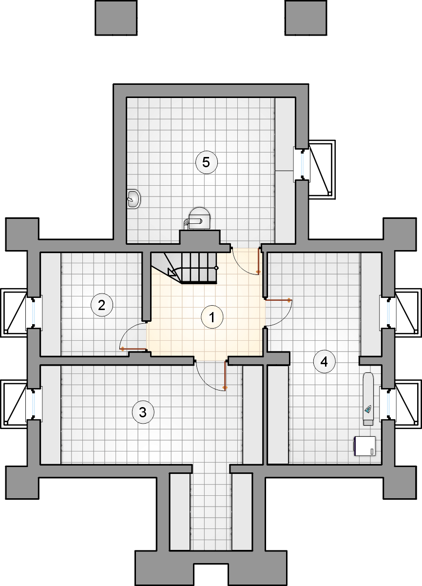 Ondraszek II - rzut piwnicy